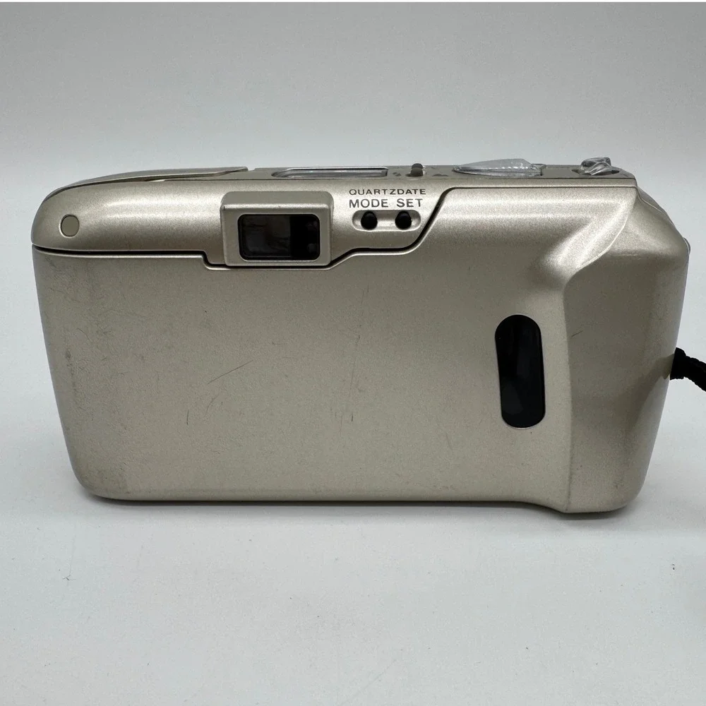 Olympus Stylus Epic Zoom 80 35mm Film Camera Champagne Gold Quartzdate *READ*